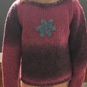 Benetton knit girls sweater
